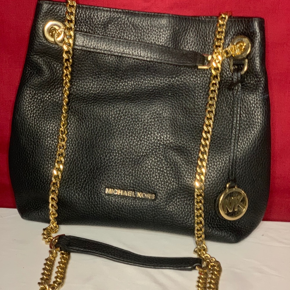 Black chain purse